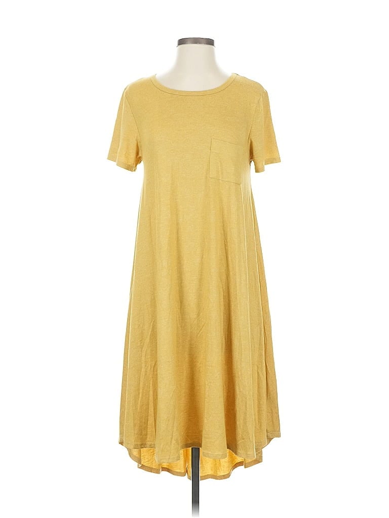LULAROE Pre-owned Casual Dress In Yellow