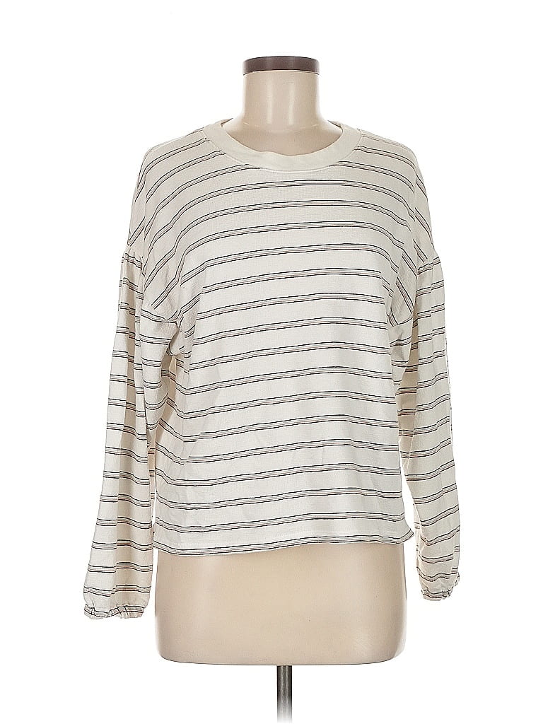 Pre-owned Madewell Pullover Sweater In White