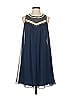 Shoshanna 100% Polyester Blue Cocktail Dress Size 2 - photo 1