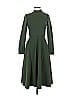 Black Halo Solid Green Casual Dress Size 6 - photo 1