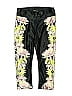 Justice Floral Black Track Pants Size 10 - photo 1