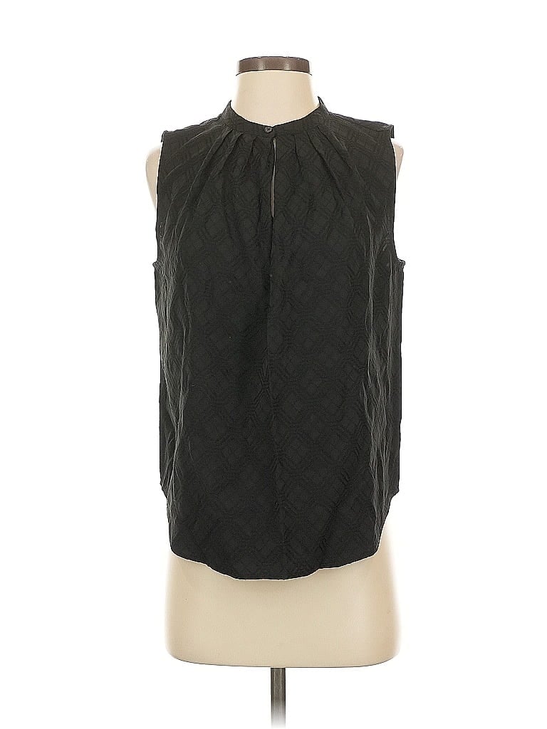 Pre-owned Ann Taylor Sleeveless Blouse In Black