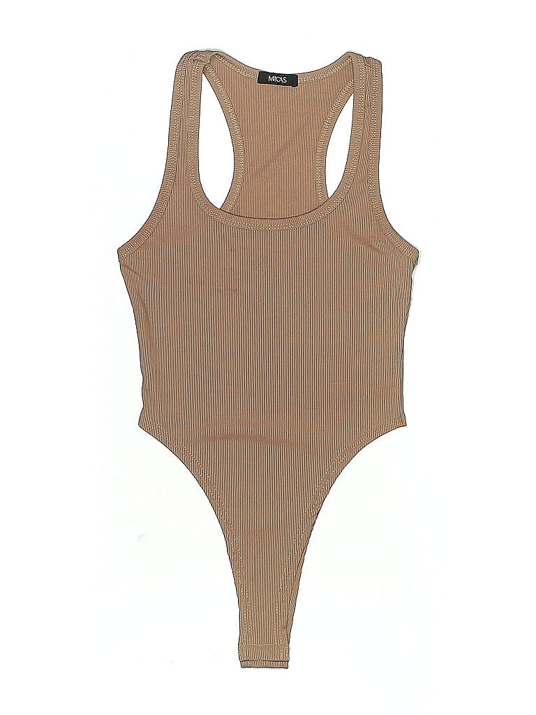 Pre-owned Micas Bodysuit In Brown
