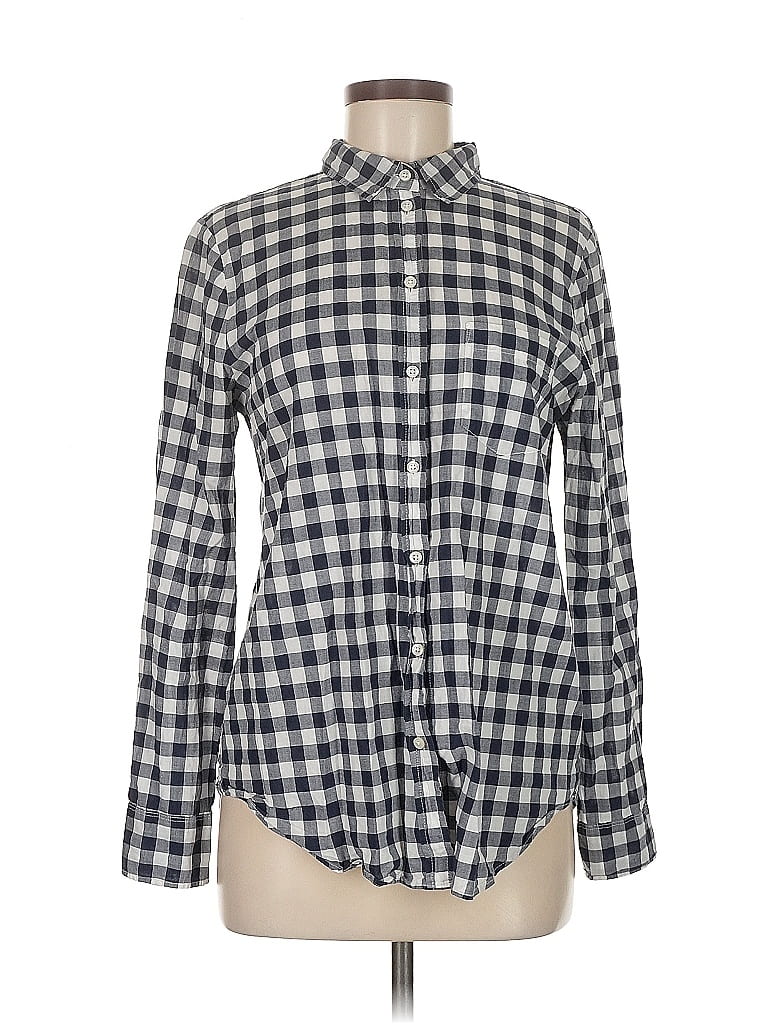 Pre-owned J.crew Mercantile Long Sleeve Button Down Shirt In Blue