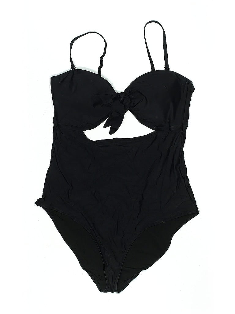 Pre-owned Aerie One Piece Swimsuit In Black