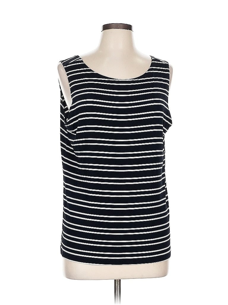 Pre-owned Travelers By Chico's Sleeveless T-shirt In Black