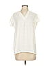 Assorted Brands Ivory Short Sleeve Blouse Size M - photo 1