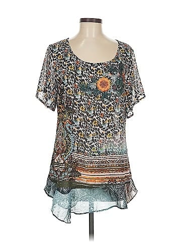 One World Short Sleeve Blouse (view 1)