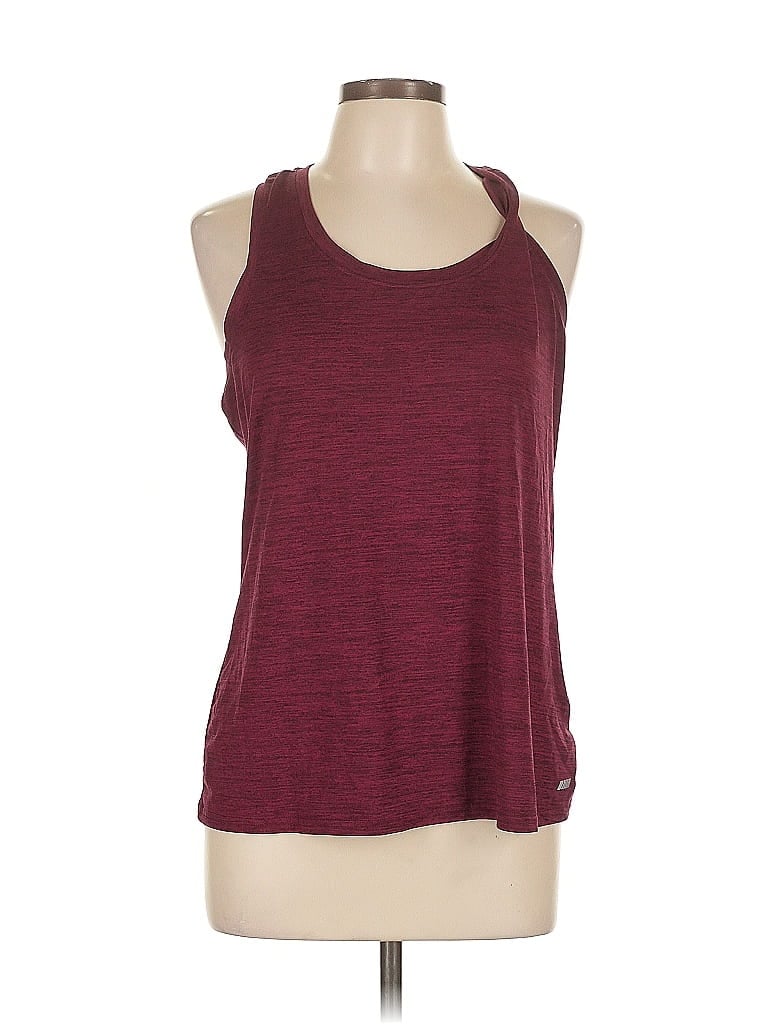 Pre-owned Amazon Essentials Tank Top Burgundy Halter Neckline Tops
