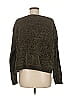 Stella 100% Polyester Green Brown Pullover Sweater Size 8 - photo 2