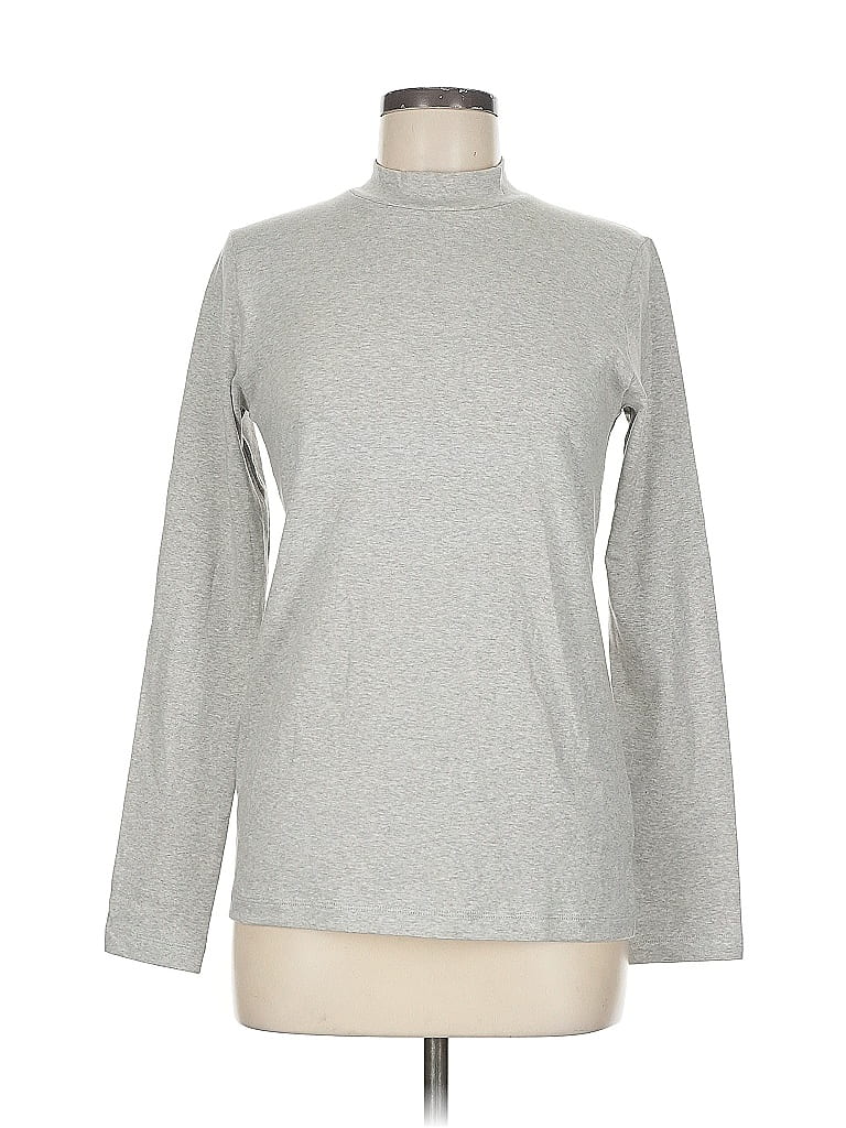 Pre-owned Assorted Brands Turtleneck Sweater In Gray