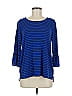 Elle Blue 3/4 Sleeve Top Size M - photo 1