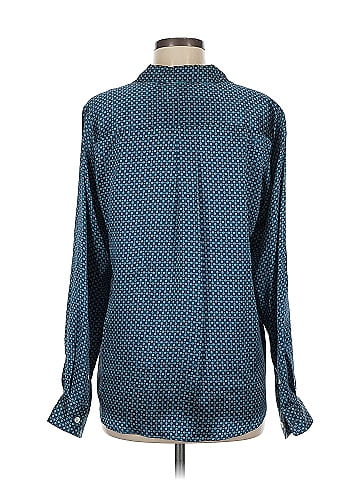 Faconnable Long Sleeve Silk Top (view 2)