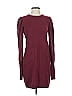 WAYF 100% Acrylic Solid Burgundy Casual Dress Size XS - photo 1