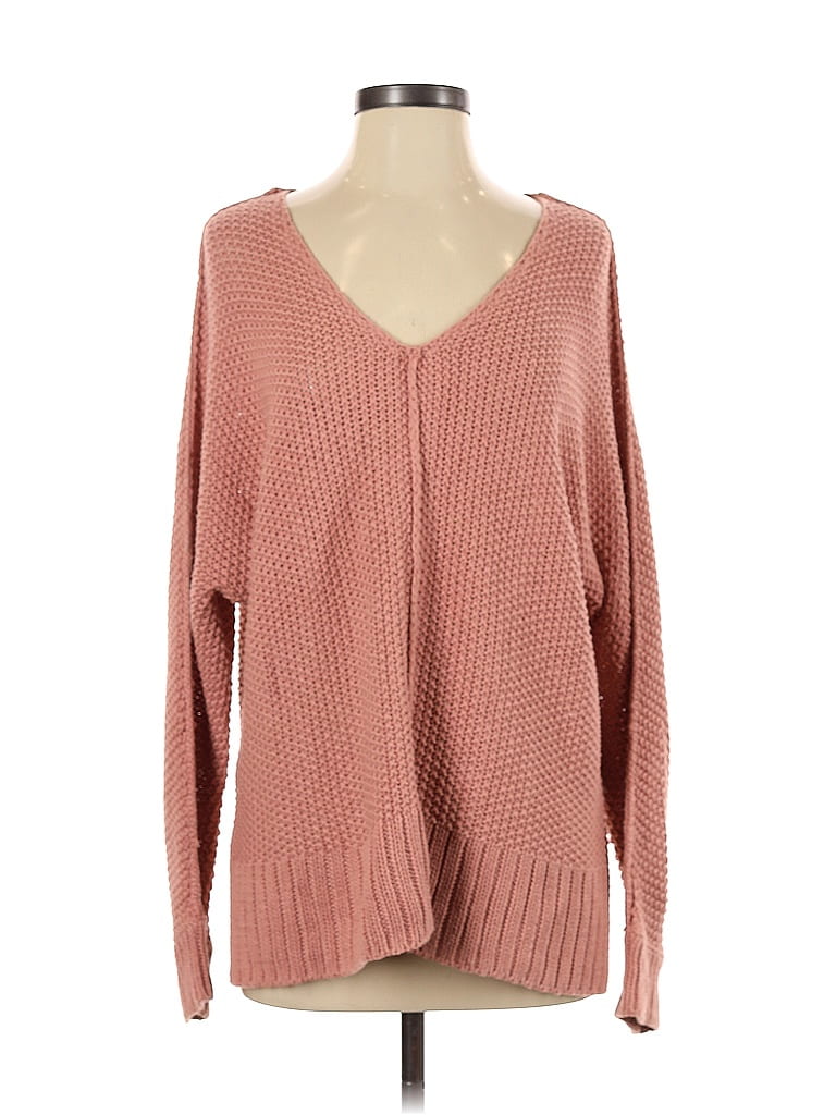 Pre-owned Lucky Brand Pullover Sweater In Pink