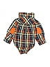 Beetle & Thread Plaid Brown Long Sleeve Onesie Size 12-18 mo - photo 2