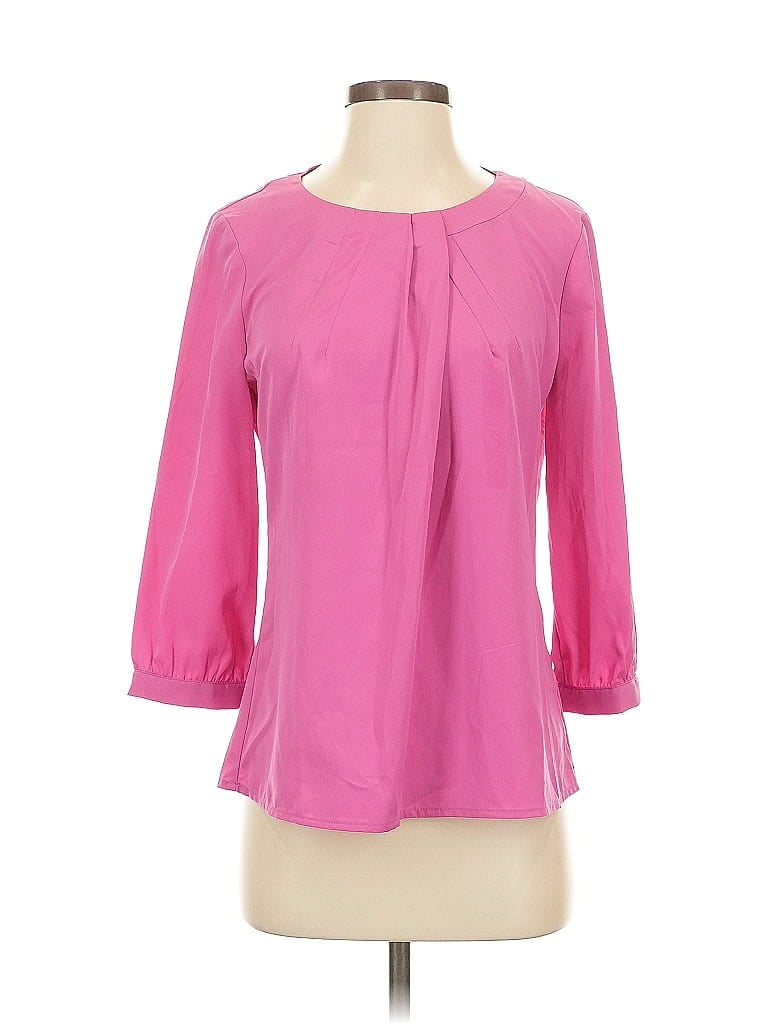 Pre-owned Banana Republic Factory Store 3/4 Sleeve Blouse In Pink
