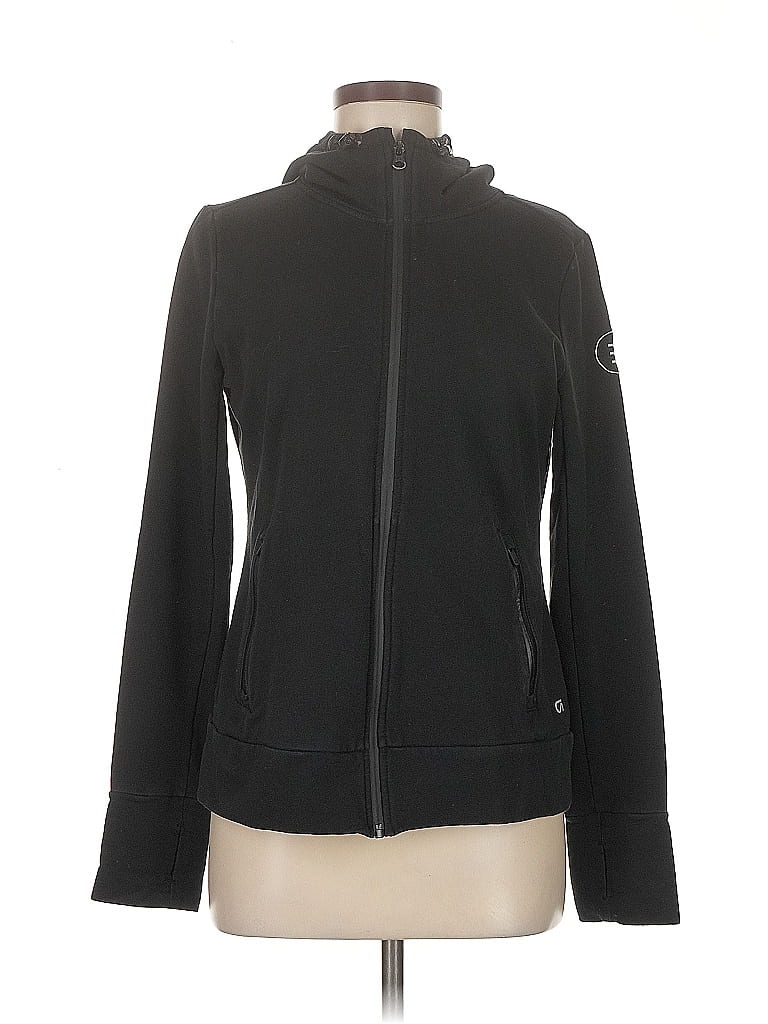 Pre-owned Gap Fit Track Jacket In Black