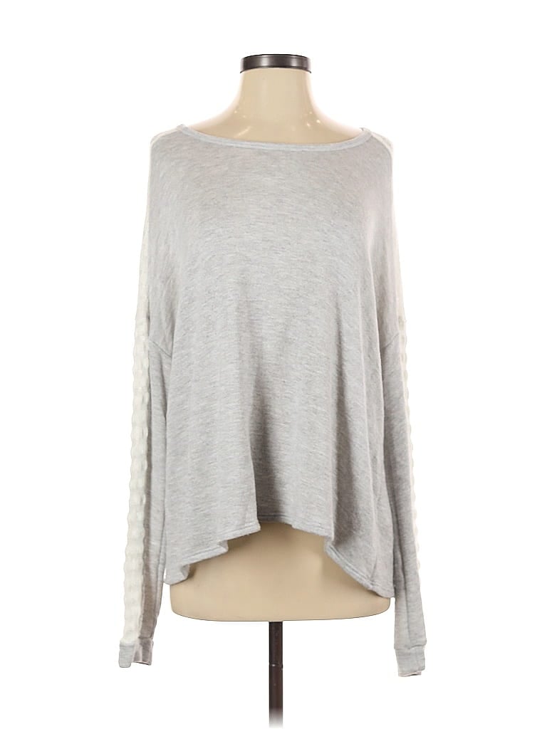 Pre-owned Elodie Pullover Sweater In Gray