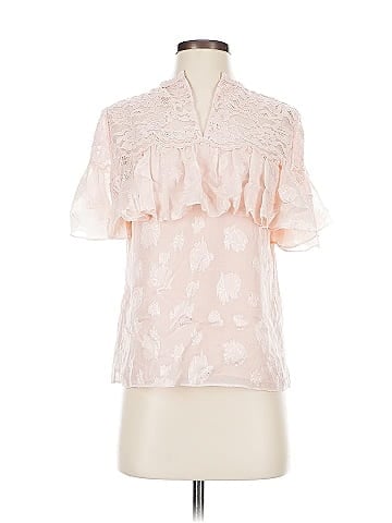 Rebecca Taylor Short Sleeve Silk Top (view 1)