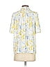 Current Air 100% Polyester Yellow Short Sleeve Blouse Size XS - photo 2