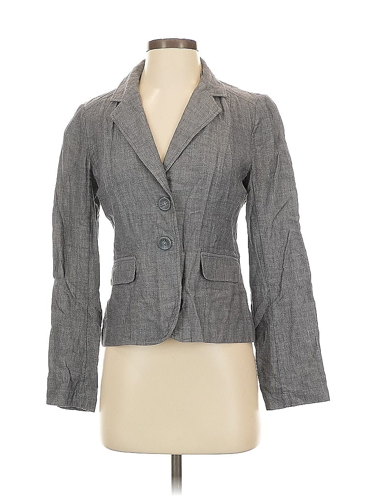 Pre-owned Halogen Blazer Jacket In Gray