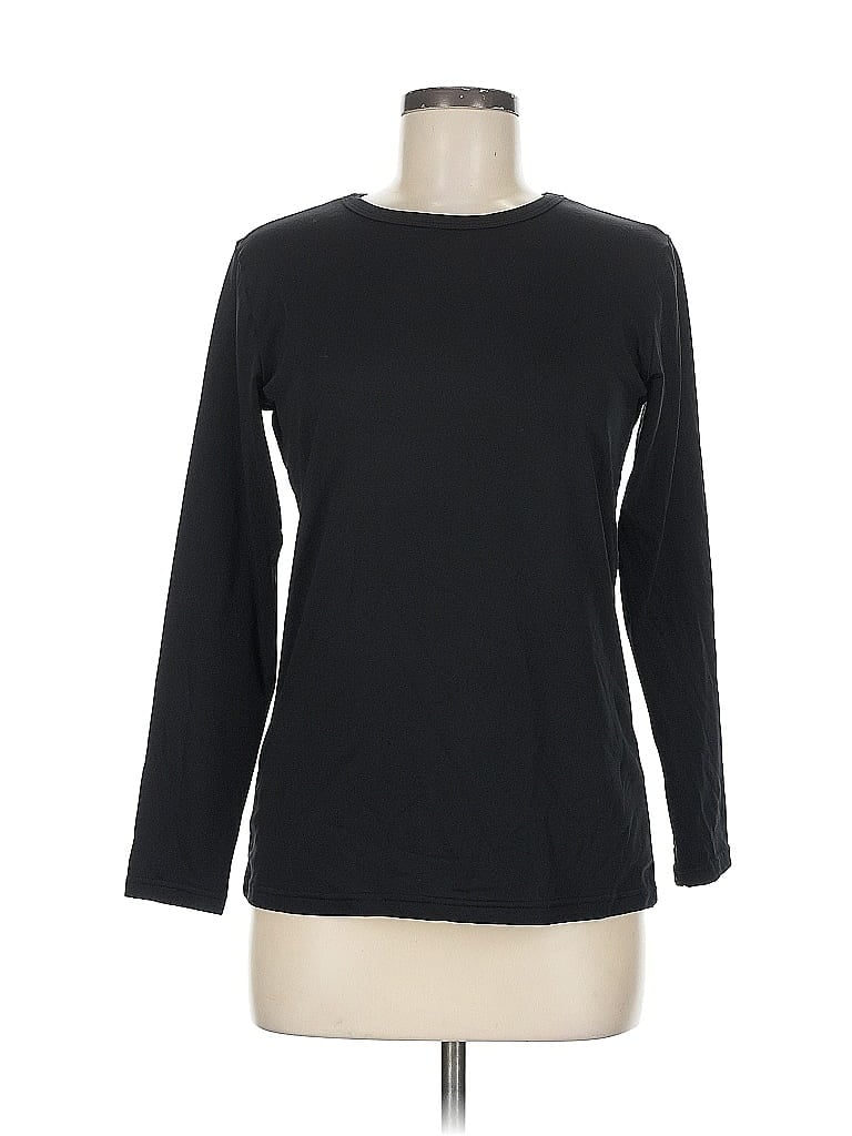 Pre-owned Assorted Brands 3/4 Sleeve T-shirt In Black