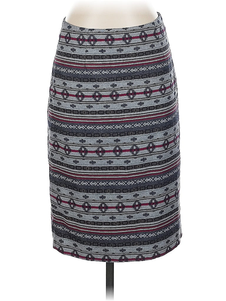 Pre-owned Garnet Hill Casual Skirt In Gray