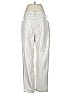 Madewell 100% Polyurethane Metallic Silver Ivory Casual Pants Size 29 waist - photo 2