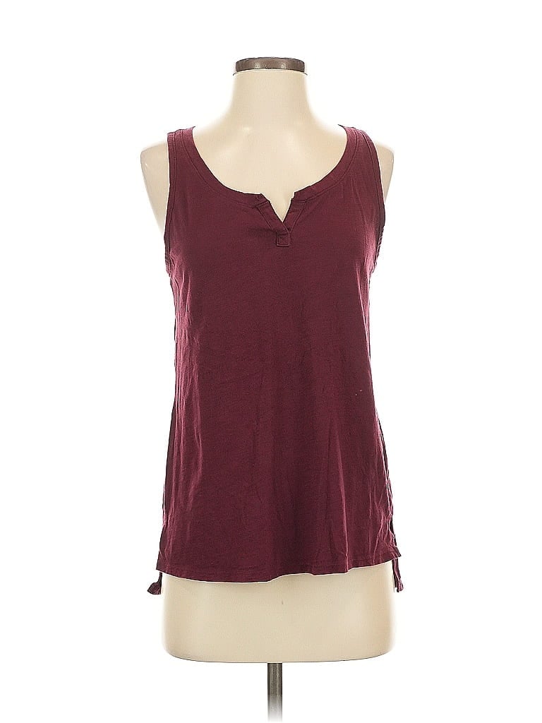 Pre-owned Universal Thread Sleeveless T-shirt In Burgundy