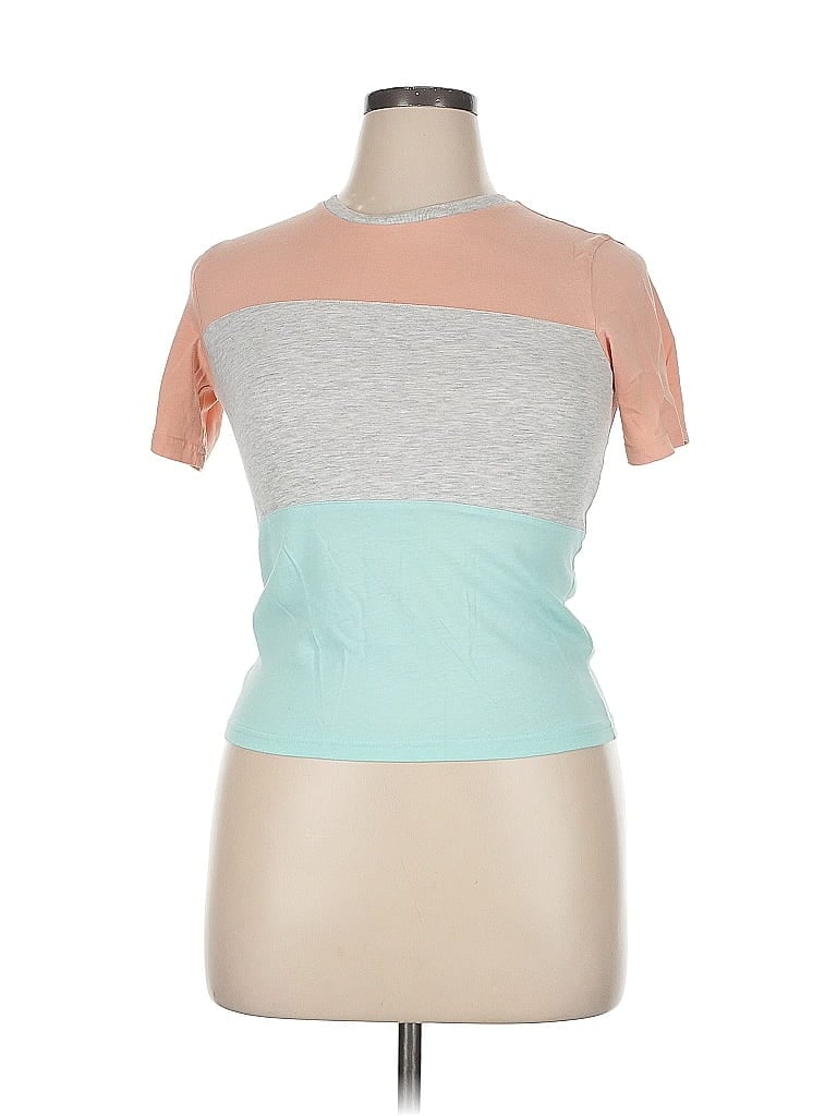 Pre-owned Assorted Brands Short Sleeve T-shirt In Gray