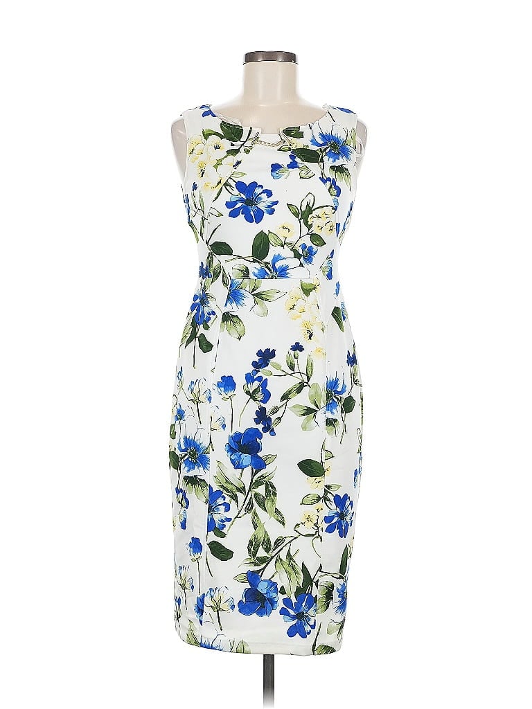 Pre-owned En Focus Studio Cocktail Dress In White