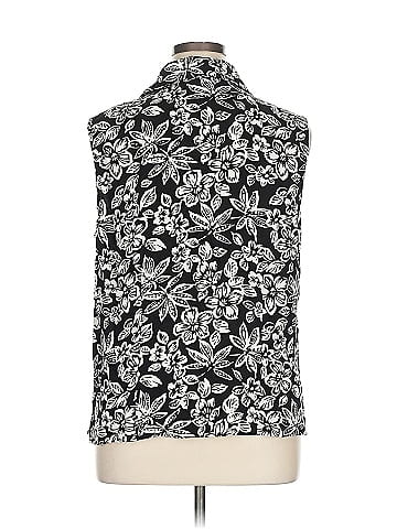 Notations Sleeveless Button-Down Shirt (view 2)