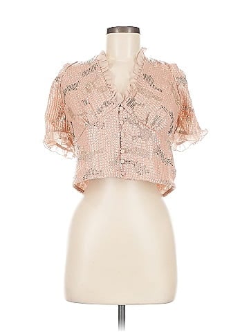 Forever That Girl for Anthropologie Short Sleeve Blouse (view 1)