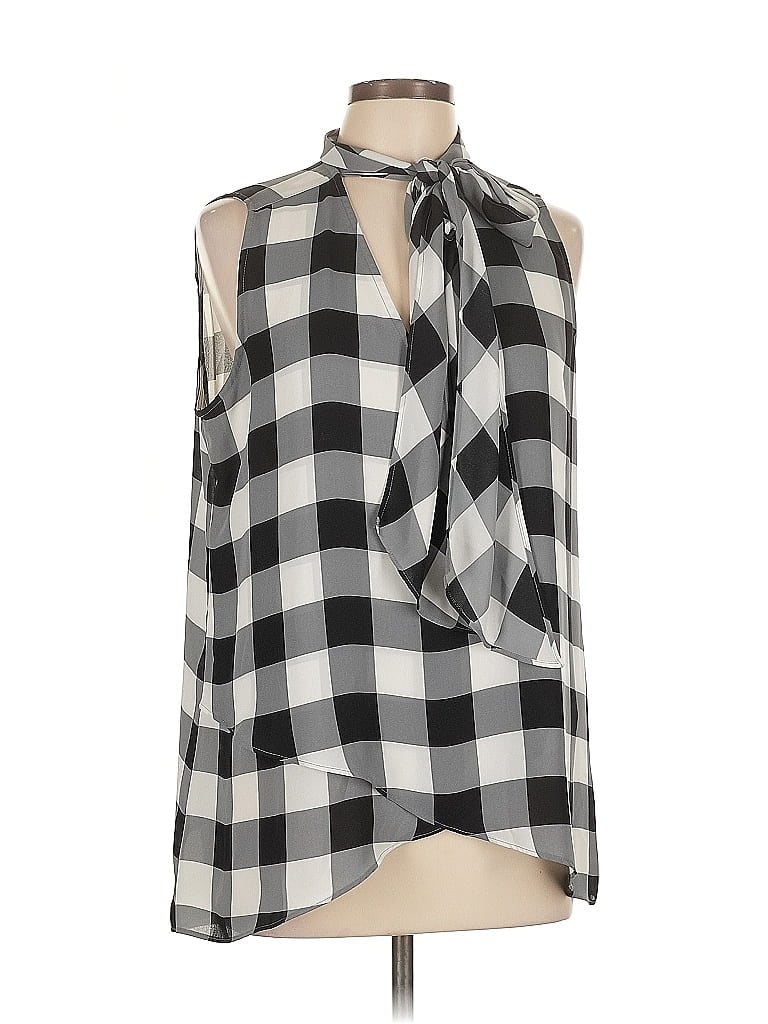 ALFANI Pre-owned Sleeveless Blouse In Gray