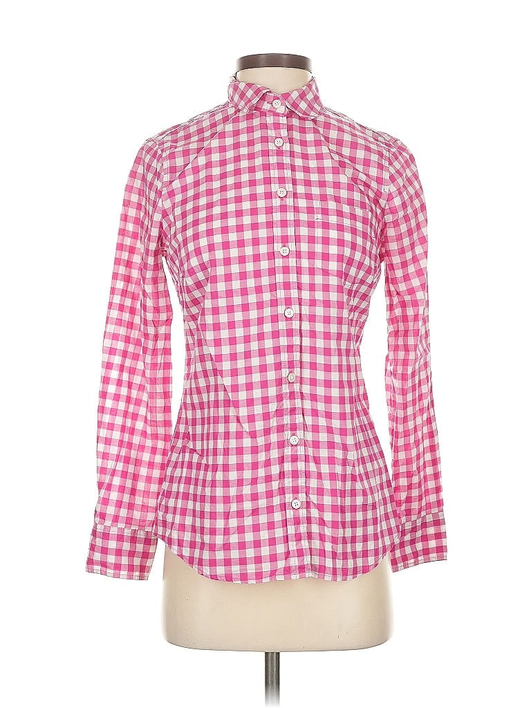 Pre-owned J.crew Factory Store Long Sleeve Button Down Shirt In Pink