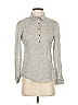 Birds of Paradis by Trovata 100% Cotton Tweed Gray Long Sleeve Blouse Size S - photo 1