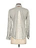 Birds of Paradis by Trovata 100% Cotton Tweed Gray Long Sleeve Blouse Size S - photo 2