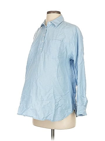 Old Navy - Maternity Long Sleeve Button-Down Shirt (view 1)