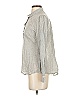Birds of Paradis by Trovata 100% Cotton Tweed Gray Long Sleeve Blouse Size S - photo 5