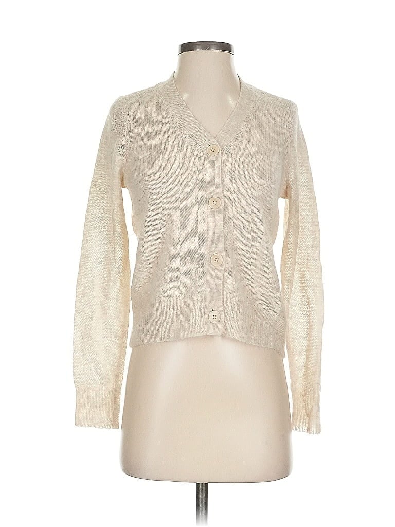 MADEWELL Pre-owned Wool Cardigan Sweater In White