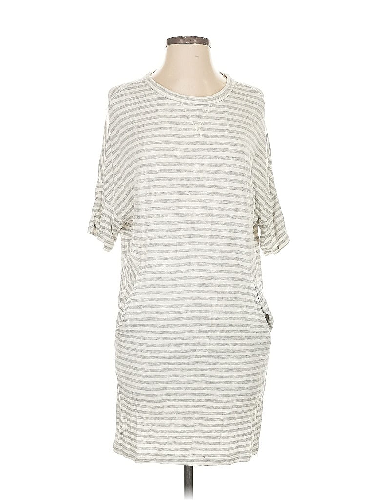Pre-owned Lou & Grey Casual Dress In White