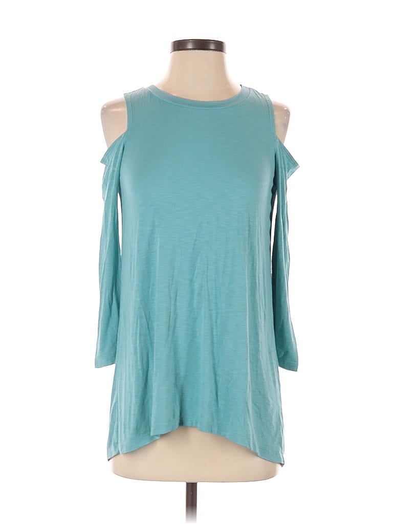 AERIE Pre-owned 3/4 Sleeve T-shirt In Blue