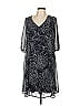Connected Apparel 100% Polyester Gray Cocktail Dress Size 10 - photo 1