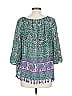 Rafaella 100% Polyester Teal 3/4 Sleeve Blouse Size L (petite) - photo 2