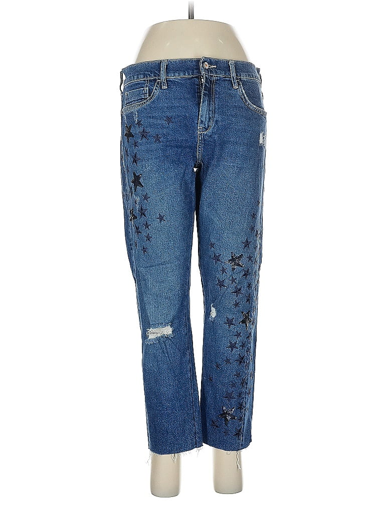 Pilcro and the Letterpress Stars Blue Jeans Size 28 waist - photo 1