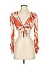 Shein Orange 3/4 Sleeve Blouse Size 4 - photo 1
