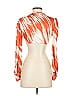 Shein Orange 3/4 Sleeve Blouse Size 4 - photo 2