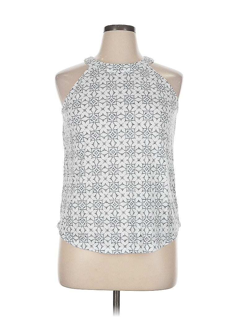 Pre-owned Assorted Brands Tank Top White Halter Neckline Tops