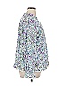 LOGO by Lori Goldstein 100% Cotton Floral Blue Long Sleeve Blouse Size XL - photo 3